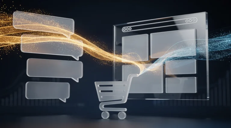 ruch z AI Shopify, sesje z asystentow AI kontra wyszukiwanie organiczne